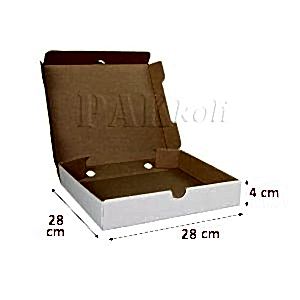 Ankara beyaz pizza kutusu 28 lik