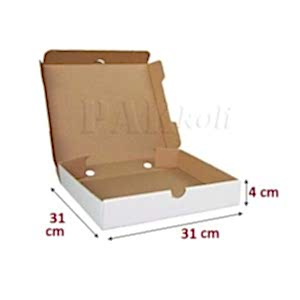 31 cm'lik beyaz pizza kutusu, ankara hazır pizza kutusu